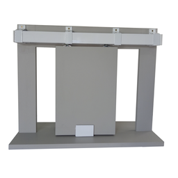 Kit Prático para Porta de até 80cm Correr Trilho Branco - 1,60m + 1 Par de Concha - 1