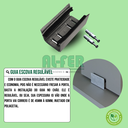 Ver mais imagens de Kit Prático para Porta de Correr Trilho Natural - 1,60m + 1 Par de Concha
