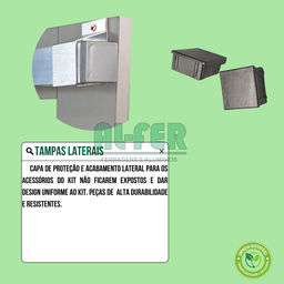 Kit Prático para Porta de Correr Trilho Natural - 1,40m + 1 Par de Concha - 5