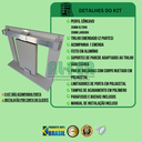 Ver imagem 2 de Kit Prático para Porta de Correr Trilho Natural - 3m + 1 Par de Concha