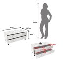 Ver imagem 4 de Balcão Gabinete para Banheiro com Rodízio e Gaveta Branco Bn3603 Cor: Mármore