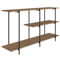 Aparador 1,36m 3 Prateleiras Estrutura Metálica 27864 Tube Artesano - Vermont/preto Fosco - 3 Aparador 1,36m 3 Prateleiras Estrutura Metálica 27864 Tube Artesano - Vermont/preto Fosco - 3