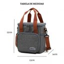 Ver imagem 4 de Bolsa Térmica Lancheira Alça Transversal Multiuso Moderna Reforçada Fitness Academia Trabalho