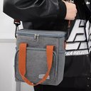 Ver imagem 2 de Bolsa Térmica Lancheira Alça Transversal Multiuso Moderna Reforçada Fitness Academia Trabalho