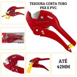 Tesoura Para Corte Tubo Pex De 16 mm a 32 mm Tudogás - 4