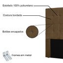 Ver imagem 4 de Cabeceira Queen 1,60m Santiago Suede - Pallazio Caramelo