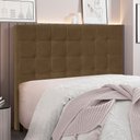 Ver imagem 2 de Cabeceira Queen 1,60m Santiago Suede - Pallazio Caramelo