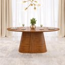 Ver imagem 6 de Mesa de Jantar 6 Lugares Orgânica Tampo Elipse 183cm Degas D05 Freijó - Lyam Decor