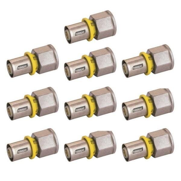 Combo 10 unidades Conector 20 X 1/2 (F) Tudogás - 2