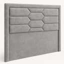 Ver imagem 1 de Cabeceira Casal Queen Cama Box 160 Cm Roma Veludo Cinza - Nexta Casa