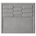 Ver imagem 3 de Cabeceira Casal Queen Cama Box 160 Cm Roma Veludo Cinza - Nexta Casa
