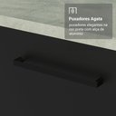 Ver imagem 6 de Armário de Cozinha Completa 190cm com Cristaleira Agata Madesa Branco e Preto