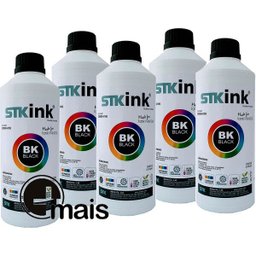 5 Litros Black Tinta STK GT51 GT52 GT5810 GT5820 GT5822 416 116 316 412 compatível com Smart Tank - 5