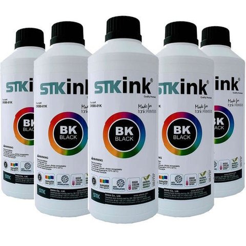 5 Litros Black Tinta Stk Bt5001 Bt6001 T510w T710w T810w T910dw Compatível com Inktank Brother