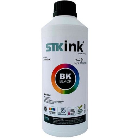 1 Litro Tinta Sublimática Digital Stk com Perfil Icc - Preto