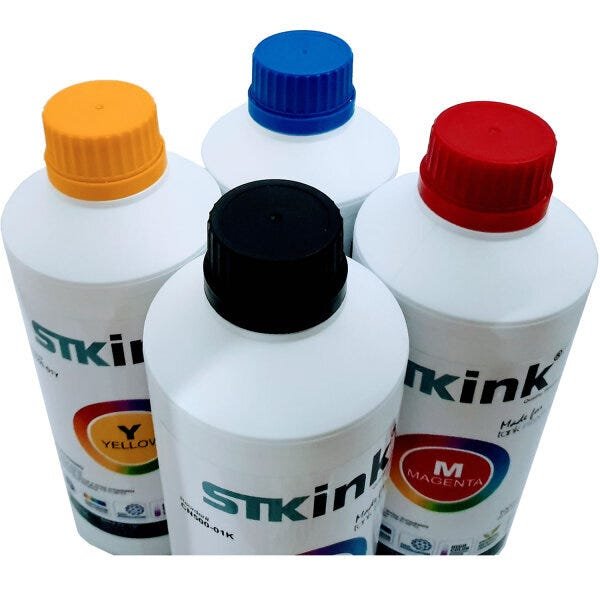 3 x 500ml Tinta Sublimática Digital STK Kit Colorido 3 Cores com perfil ICC - 4