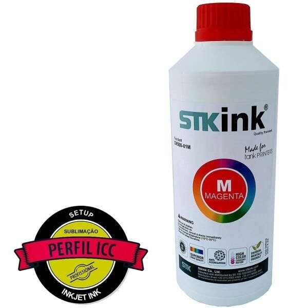 3 x 250ml Tinta Sublimática Digital STK Kit Colorido 3 Cores com perfil ICC - 5