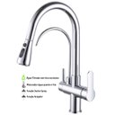 Ver imagem 2 de Torneira de Cozinha Extensível Monocomando com Saída de Água Filtrada (Versátile - Cromo)