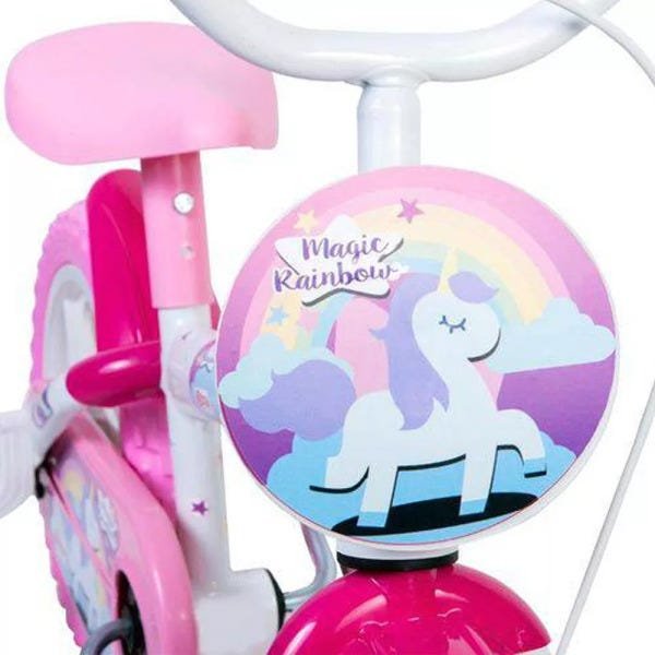 Bicicleta Infantil Menina Magic Rain Bow Aro 12 Colorida Styll Kids - 4