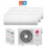 Ar condicionado multi tri Split Lg 21000 Btus (2x7000+1x9000) Quente e Frio Inverter 220v - 2
