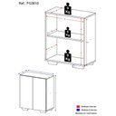 Ver imagem 5 de Aparador Multimóveis Cantinho do Café com 2 Portas FG3610 Branco