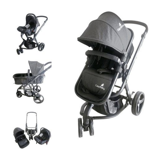 Carrinho de Bebê Travel System Evolution Color Baby 3 em 1