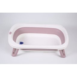 Banheira para Bebê Dobrável Portátil Rosa Baby Pil Pequena - 3
