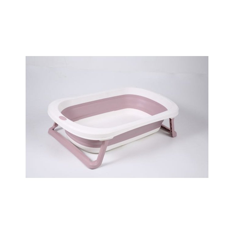 Banheira para Bebê Dobrável Portátil Rosa Baby Pil Pequena
