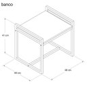 Ver imagem 6 de Conjunto de Mesa Retangular e 4 Bancos Industrial Preto