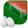 Par de Rede Trave de Gol Futebol de Campo Fio 4mm Tipo México Nylon - 2