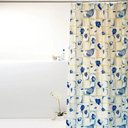 Ver imagem 1 de Cortina para Box Banheiro Peva Antimofo 180x160cm - Peixes Azuis