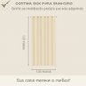 Cortina para Box Banheiro Peva Antimofo 180x160cm - Peixes Azuis - 3
