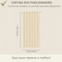 Ver imagem 3 de Cortina para Box Banheiro Peva Antimofo 180x160cm - Peixes Azuis