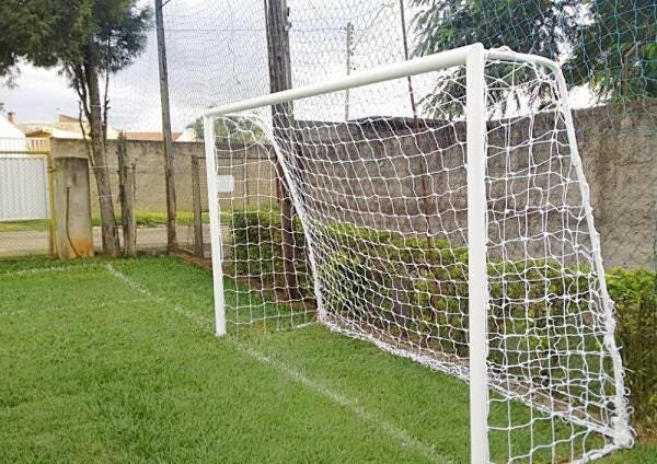 Par de Rede Trave de Gol Society Suiço 5mts Fio 6mm Nylon - 5