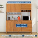 Ver mais imagens de Armário de Cozinha 6 Portas 2 Gavetas 100% MDF Athenas Yescasa Marrom/Cinamomo
