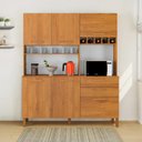 Ver imagem 2 de Armário de Cozinha 6 Portas 2 Gavetas 100% Mdf Athenas Espresso Móveis