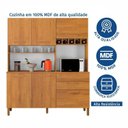 Ver imagem 7 de Armário de Cozinha 6 Portas 2 Gavetas 100% MDF Athenas Yescasa Marrom/Cinamomo
