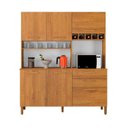 Ver imagem 4 de Armário de Cozinha 6 Portas 2 Gavetas 100% MDF Athenas Yescasa Marrom/Cinamomo