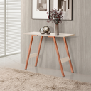 Ver imagem 3 de Aparador Buffet Hall Entrada Cantinho Café Aço Carbono Mdf:cobre com Off White