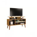 Ver imagem 2 de Rack Lion Sala Estar Estante com Nichos e Prateleiras Cor:nature/off