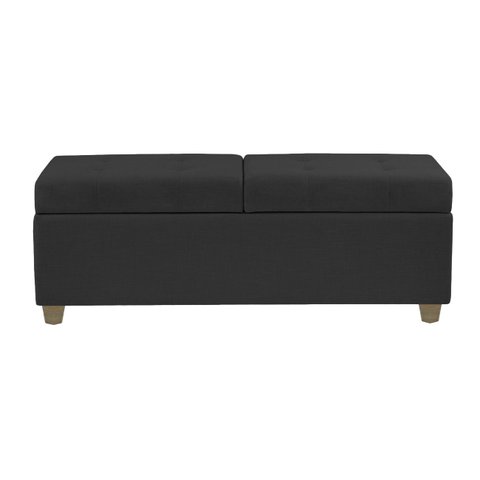 Recamier Bau Paris 1,40m Suede Grafite - Clique Decor Clique decorações