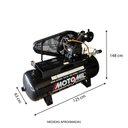 Ver imagem 3 de Compressor de Ar a Gasolina 20 Pés 8,5hp 200 Litros Motomil