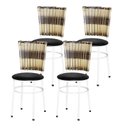 Ver imagem 5 de 4 Cadeiras para Mesa Branca Hawai Cappuccino Premium:branco