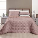 Ver imagem 2 de Kit Roupa Cama King Size Madelyn Cobre Leito Aveline Dupla Face 300 Fios Super Macio:ROSE