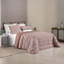 Ver imagem 3 de Kit Roupa Cama King Size Madelyn Cobre Leito Aveline Dupla Face 300 Fios Super Macio:ROSE