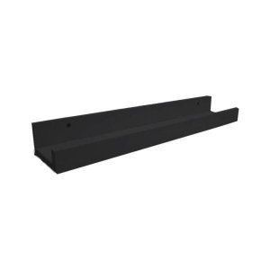 Prateleira Canaleta Para Tempero 750 X 90 Em Mdf - Preto
