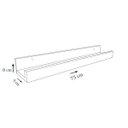 Ver imagem 3 de Prateleira Canaleta para Esmaltes 750 X 90 em Mdf - Madeira