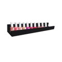 Ver imagem 2 de Prateleira Canaleta Para Esmaltes 750 X 90 Em Mdf - Preto