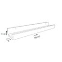 Ver imagem 3 de Prateleira Canaleta Para Tempero 900 X 90 Em Mdf - Madeira