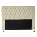 Ver imagem 2 de Cabeceira e Recamier Iza para Cama Box Casal Queen 1.60 - Suede - Sv Decor: Bege